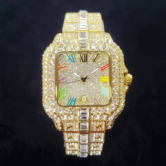 Dial Vibe Luxury Diamond Square Watch for Men – 42mm
