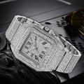 Dial Vibe Luxury Diamond Square Watch for Men – 42mm