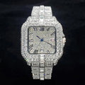 Dial Vibe Luxury Diamond Square Watch for Men – 42mm
